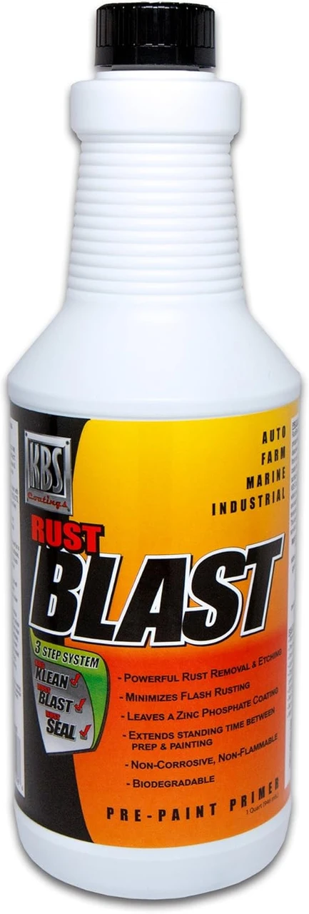 KBS Coatings RustBlast 1 Quart Water-Based Metal Etch and Rust Remover (3400) — product image 2