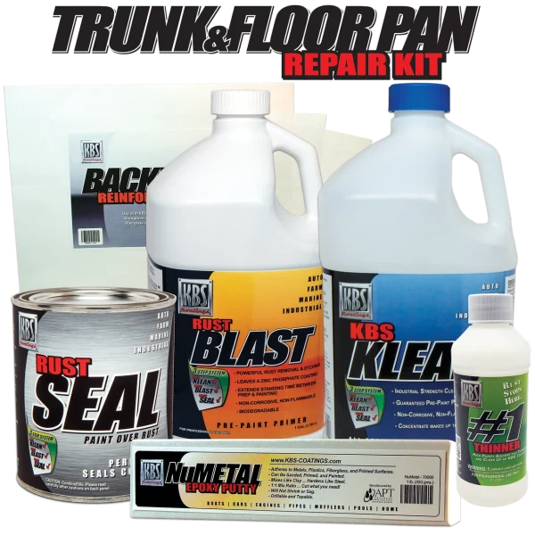 KBS Coatings Trunk and Floorpan Rust Protection Repair Kit