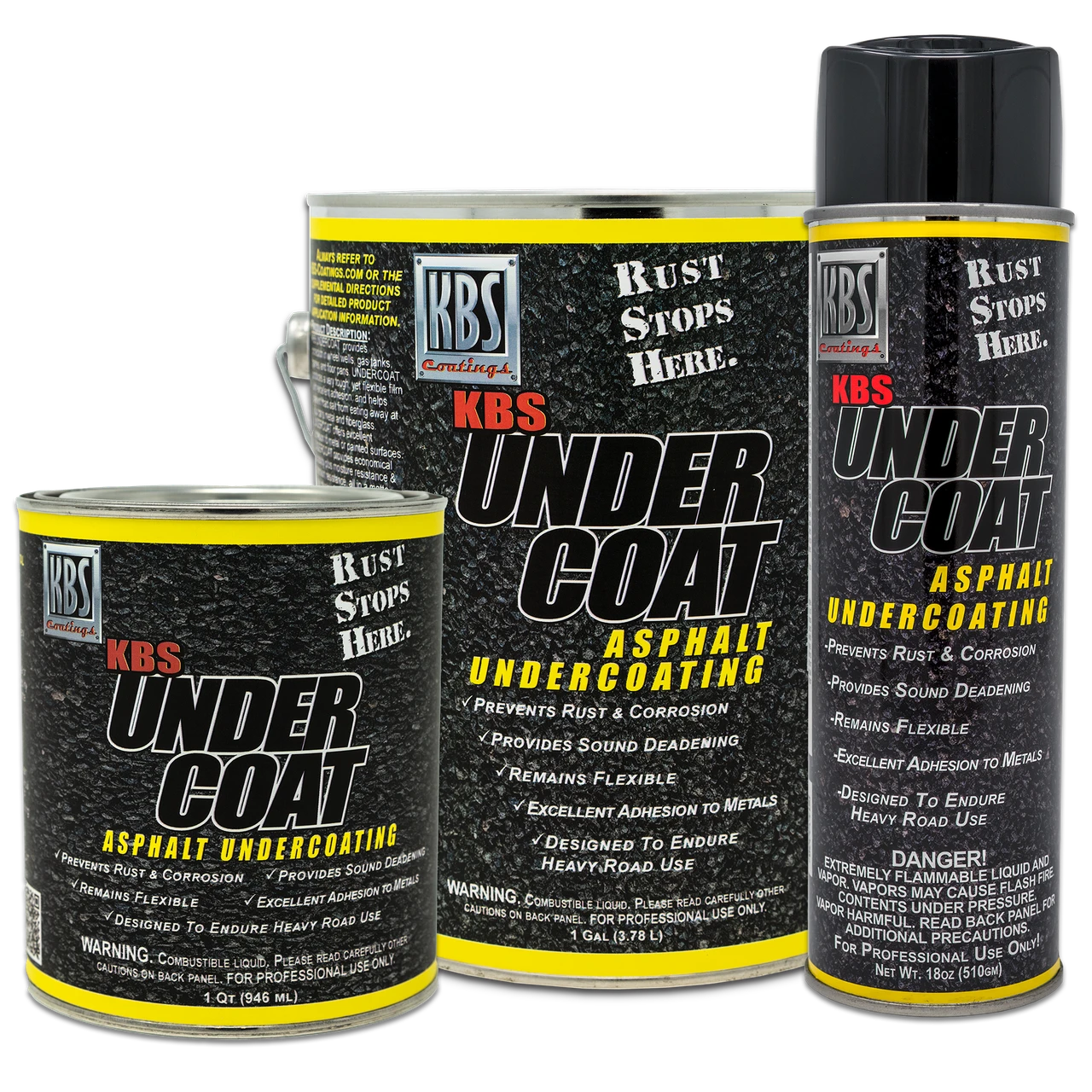 KBS Coatings UnderCoat Asphalt Protective Coating - Quart (76400)