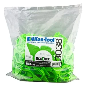 Ken-Tool HexChex Loose Wheel Nut Indicator - 100 Pack (30603G)