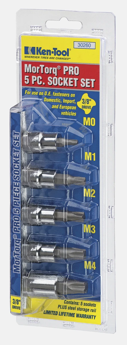 Ken-Tool 5-piece MorTorq socket tool set (30260)