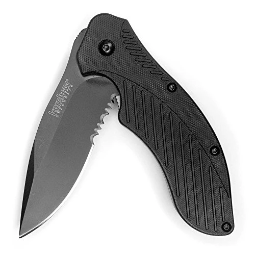 Kershaw Black Clash Serrated Pocket Knife (1605CKTST)