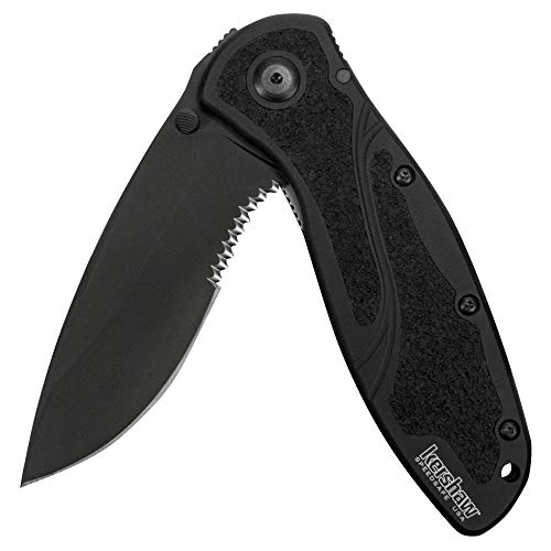 Kershaw Black Blur Serrated Folding Knife (1670BLKST)