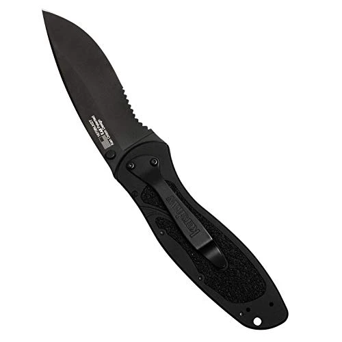 Kershaw Black Blur Serrated Folding Knife (1670BLKST) — product image 5