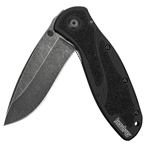 Kershaw Black Blur Pocket Knife w/BlackWash Finish (1670BW)