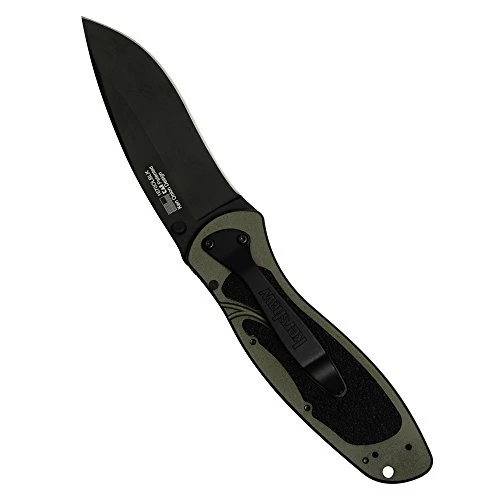 Kershaw Olive Black Blur Pocket Knife (1670OLBLK) — product image 5