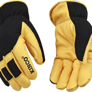 Kinco Pro XL Lined Grain Deerskin & Synthetic Hybrid Gloves (101HK-XL)