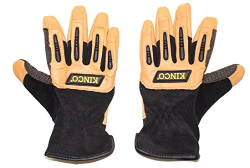 Kinco Pro Large Grain Goatskin & Synthetic Hybrid Gloves w/IP (2132-L)