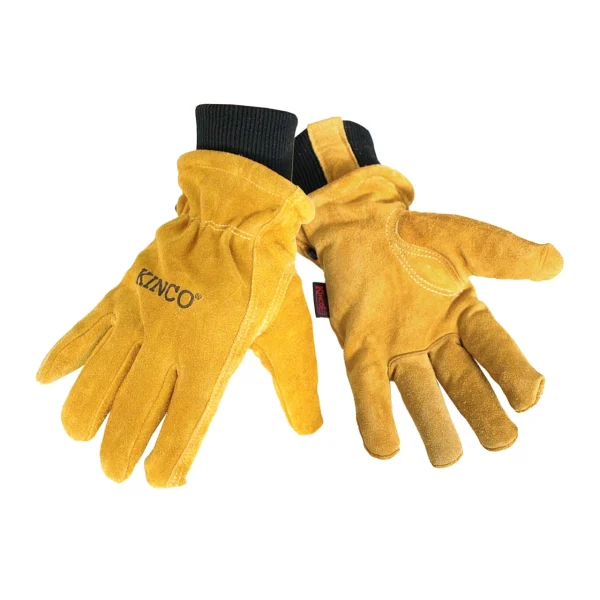 Kinco HYDROFLECTOR Medium Lined Water-Resist Cowhide Gloves (350HKP-M)