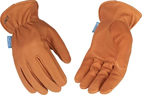 Kinco Hydroflector XL Rust Buffalo Leather Work Gloves (381P-XL)