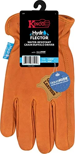 Kinco Hydroflector XL Rust Buffalo Leather Work Gloves (381P-XL) — product image 3