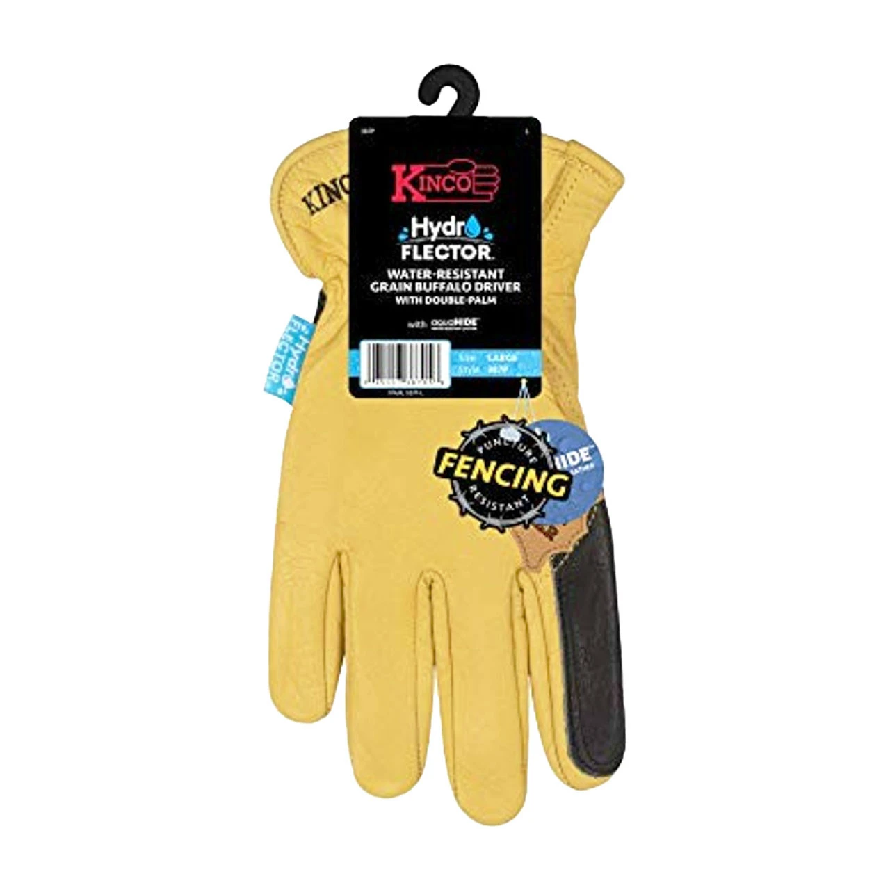 Kinco Hydroflector L Unlined Buffalo Leather Work Gloves (387P-L) — product image 3