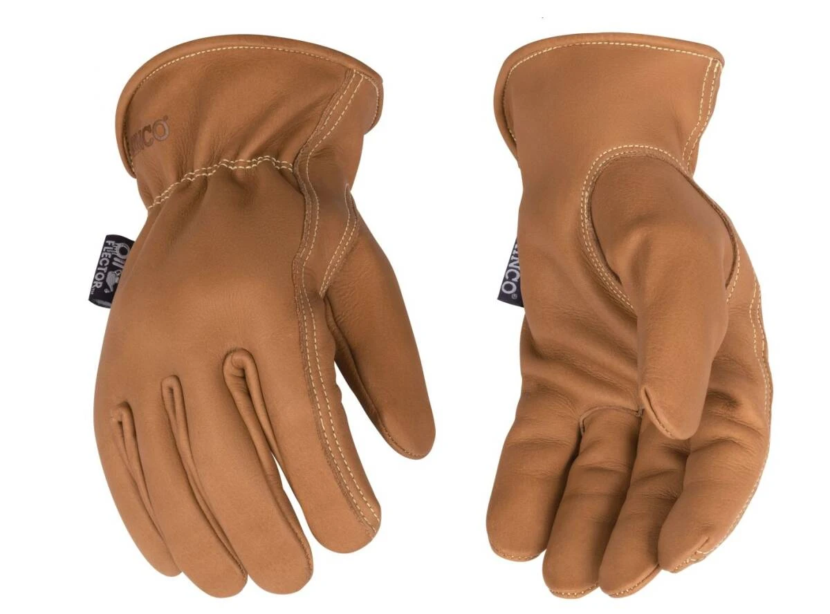 Kinco Oil Flector Medium Premium Grain Cowhide Driver Gloves (6098-M)