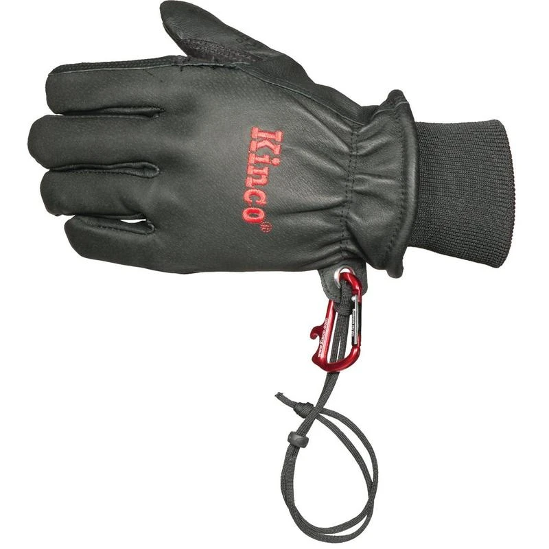 Kinco Lined Large HD Black Grain Pigskin Driver Gloves w/KW (900MAX-L) — product image 3
