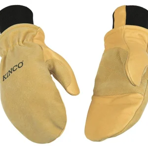 Kinco Medium Lined HD Grain & Suede Pigskin Mitt w/KW (901T-M)