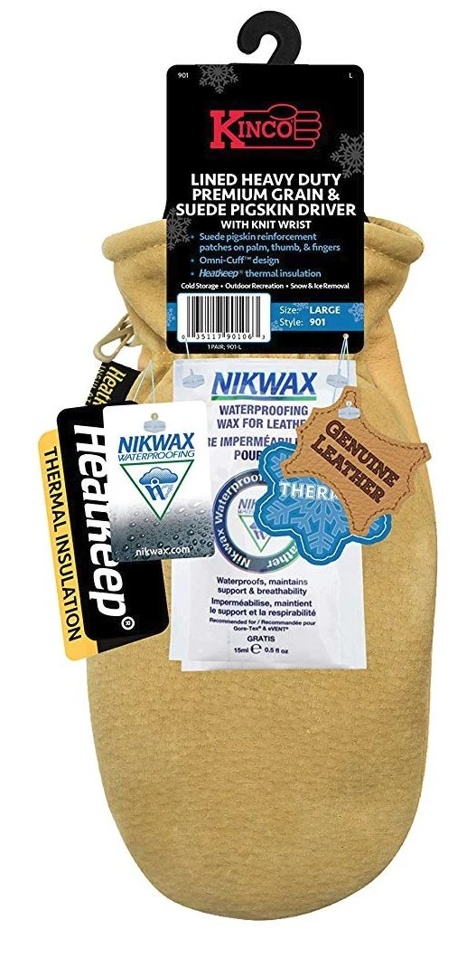 Kinco Medium Lined HD Grain & Suede Pigskin Mitt w/KW (901T-M) — product image 3