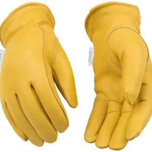 Kinco Women's Medium Lined Grain Deerskin Driver Gloves (90HKW-M)