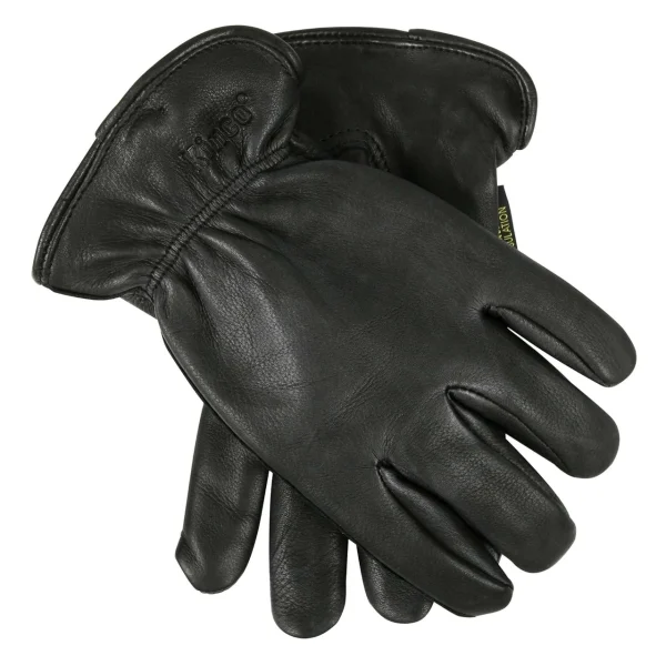 Kinco XL Lined Black Premium Grain Deerskin Driver Gloves (90HKN-XL)