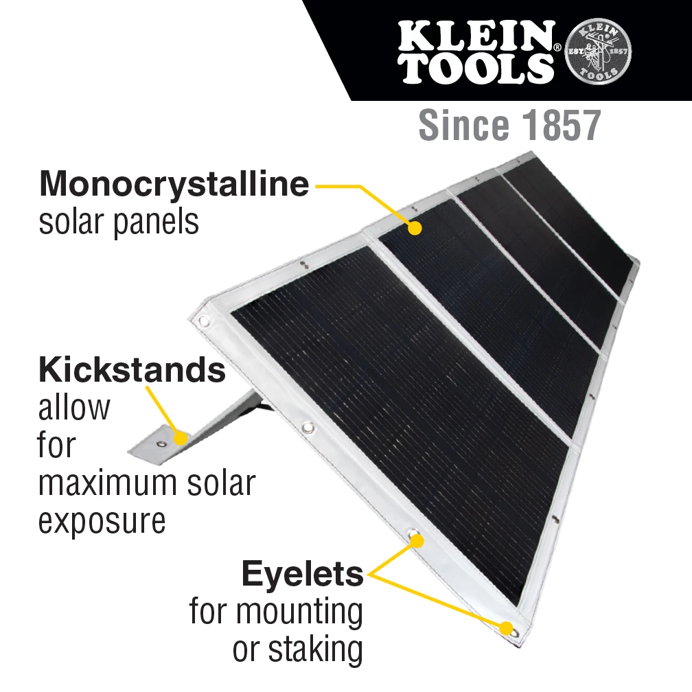 Klein 200W Portable Solar Panel (29251) — product image 2