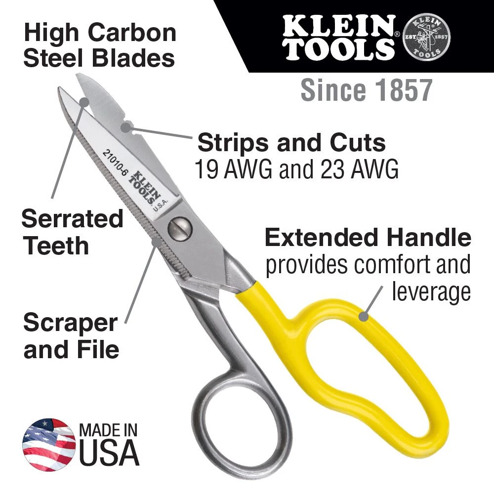 Klein 210106SEN Free Fall Snip, Carbon Steel — product image 2