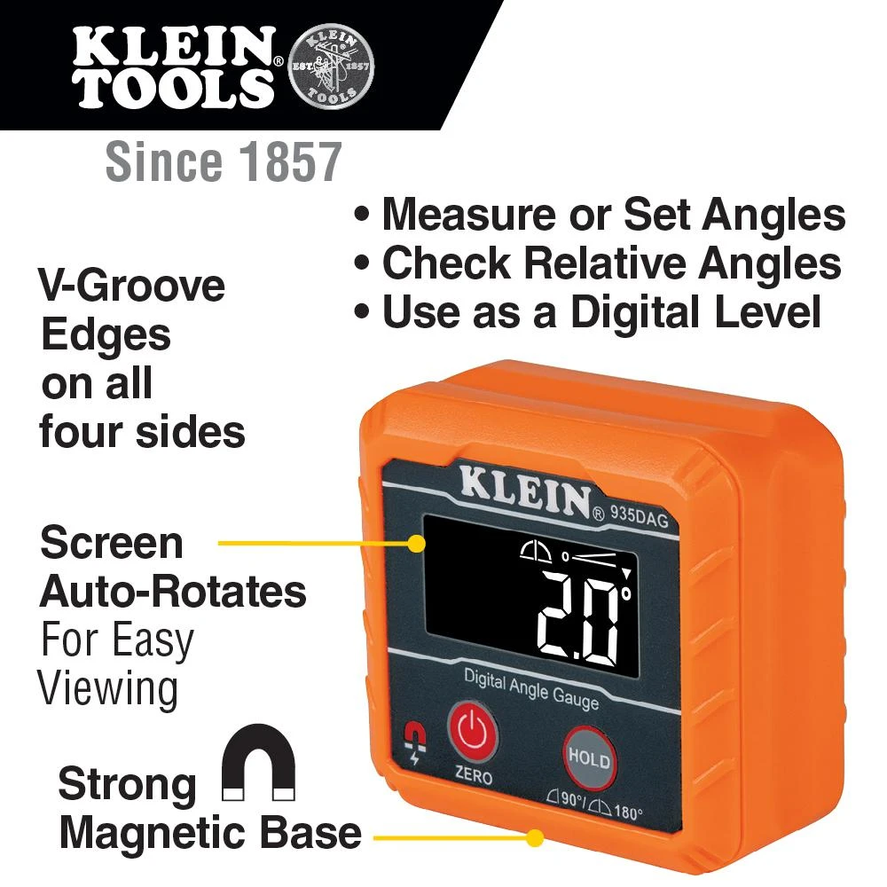 Klein 935DAG Digital Angle Gauge And Level — product image 2