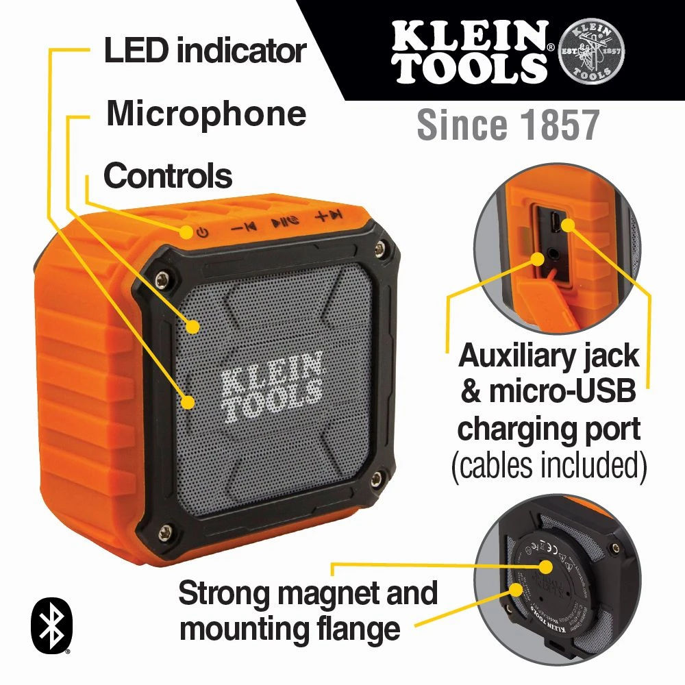 Klein AEPJS1 Wireless Jobsite Speaker — product image 2