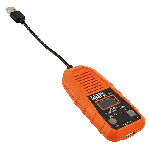 Klein ET910 USB Power Meter and Tester, USB-A Digital Meter for Voltage, Current