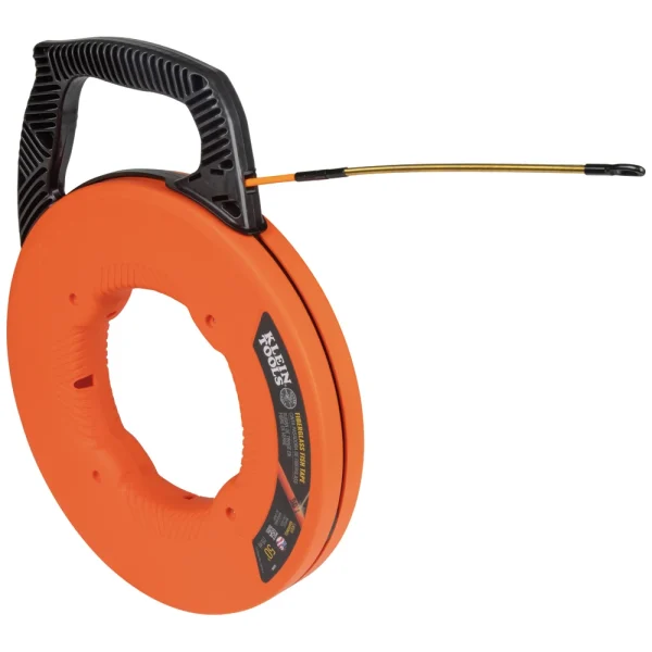 Klein Fiberglass Fish Tape With Spiral Steel Leader, 50-Foot (56350)
