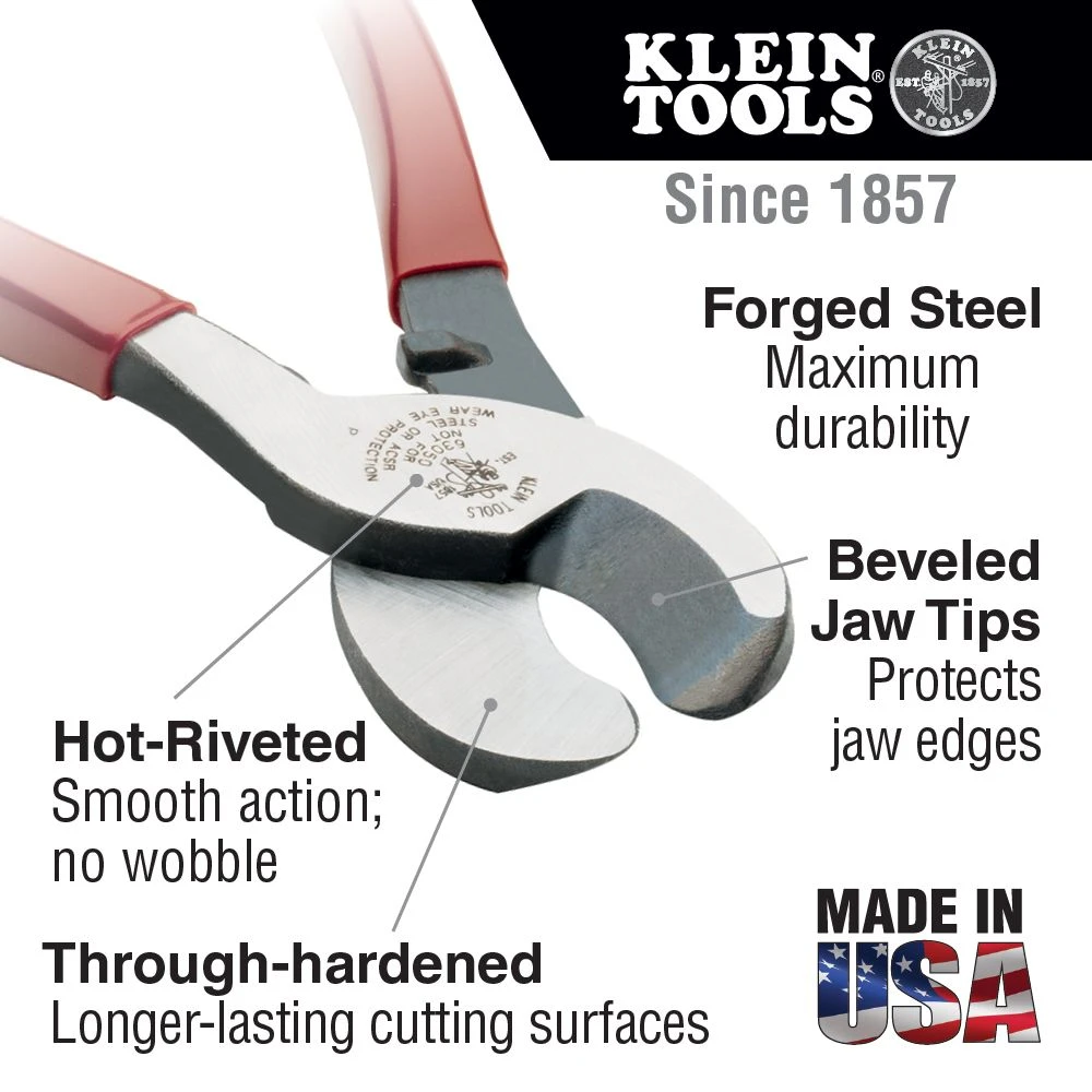 Klein J63050 Journeyman High-Leverage Cable Cutter — product image 2