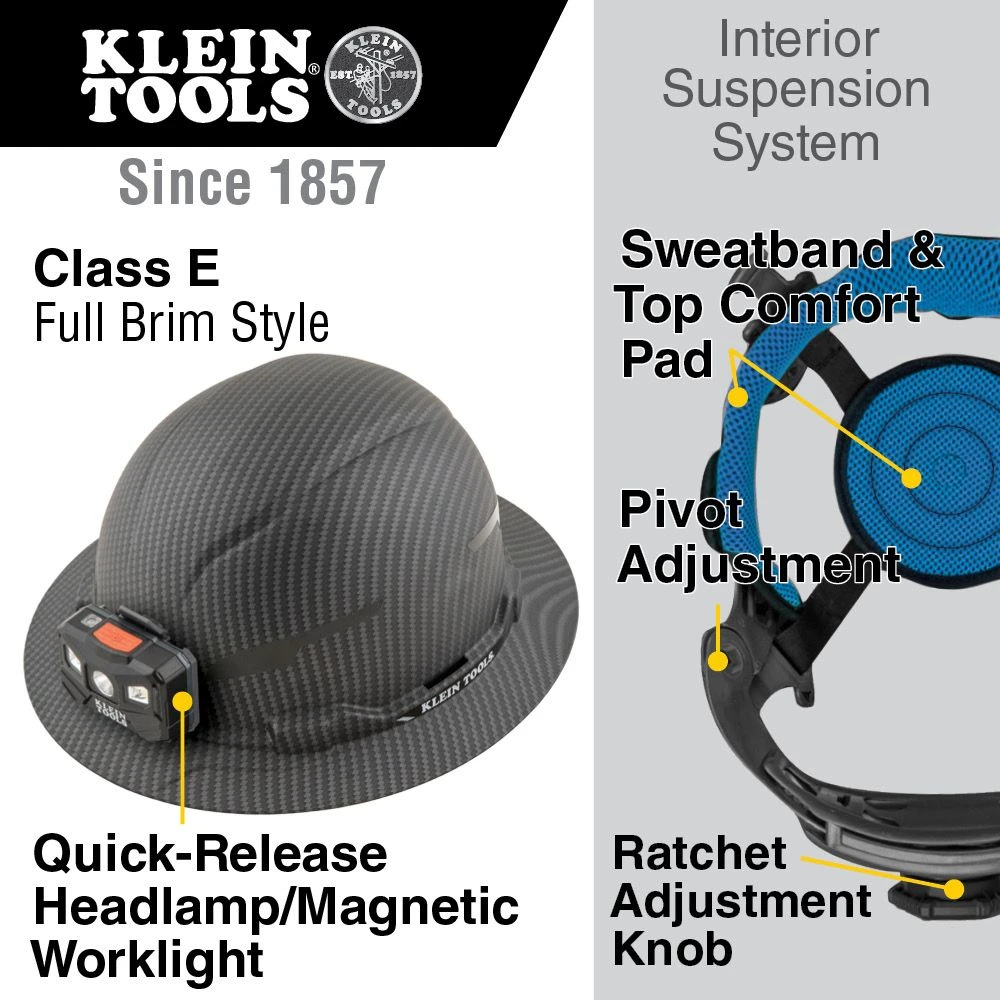 Klein KHHSPN2 Hard Hat Suspension Replacement, Premium KARBN — product image 4