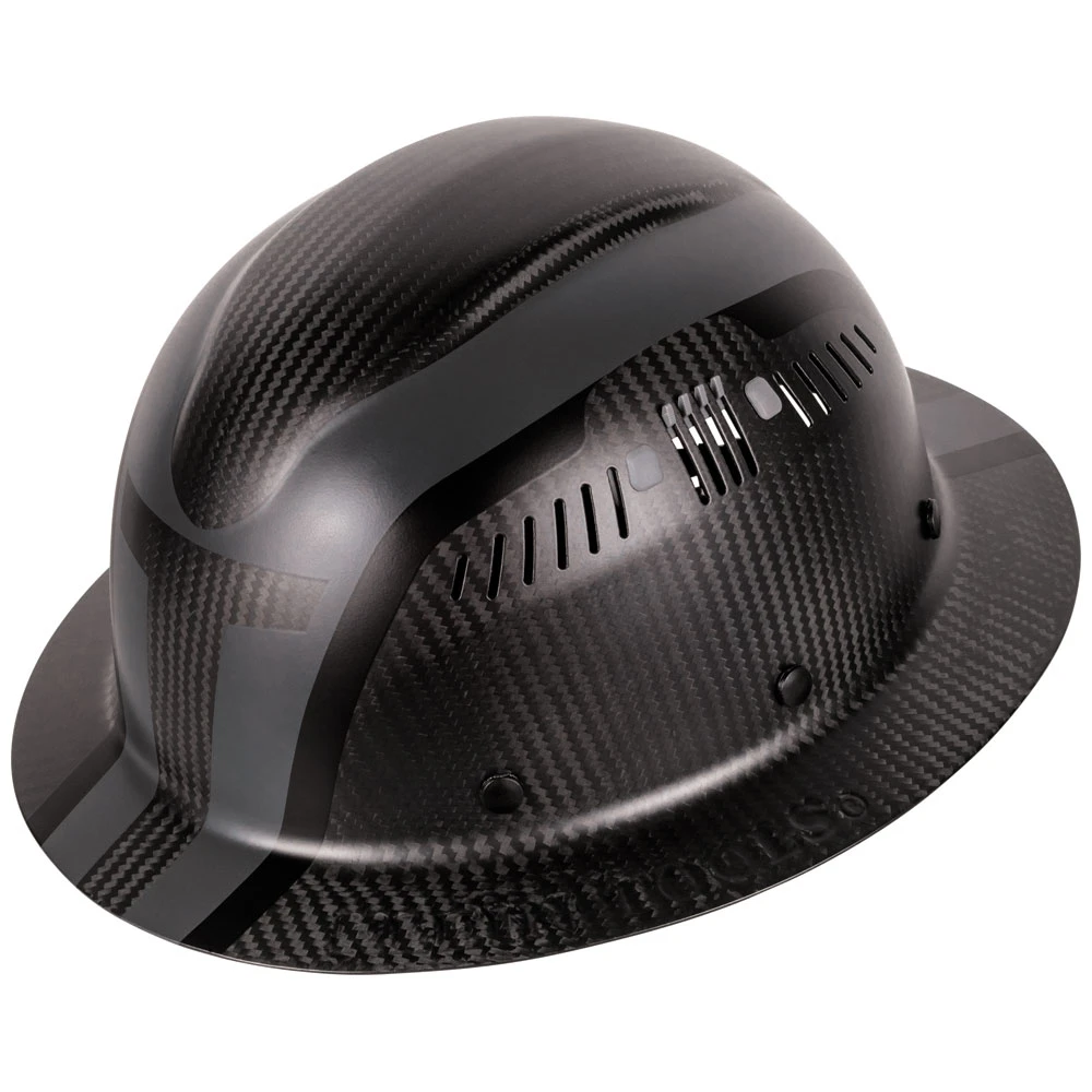 Klein Carbon Fiber Full Brim Hard Hat, Spartan (60513)