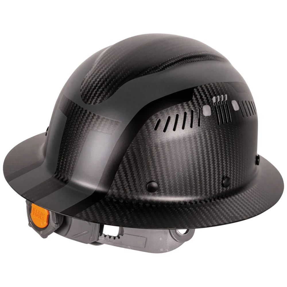 Klein Carbon Fiber Full Brim Hard Hat, Spartan (60513) — product image 3