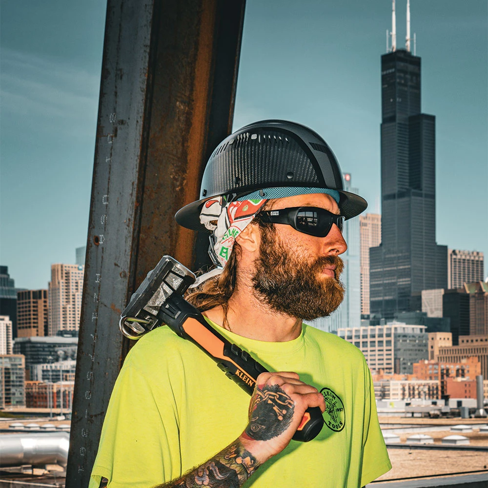 Klein Carbon Fiber Full Brim Hard Hat, Spartan (60513) — product image 5