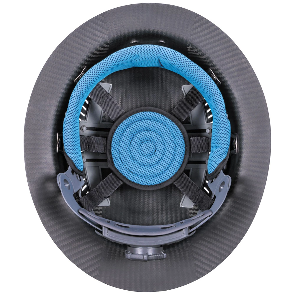 Klein Carbon Fiber Full Brim Hard Hat With Headlamp, Titan (60512) — product image 5