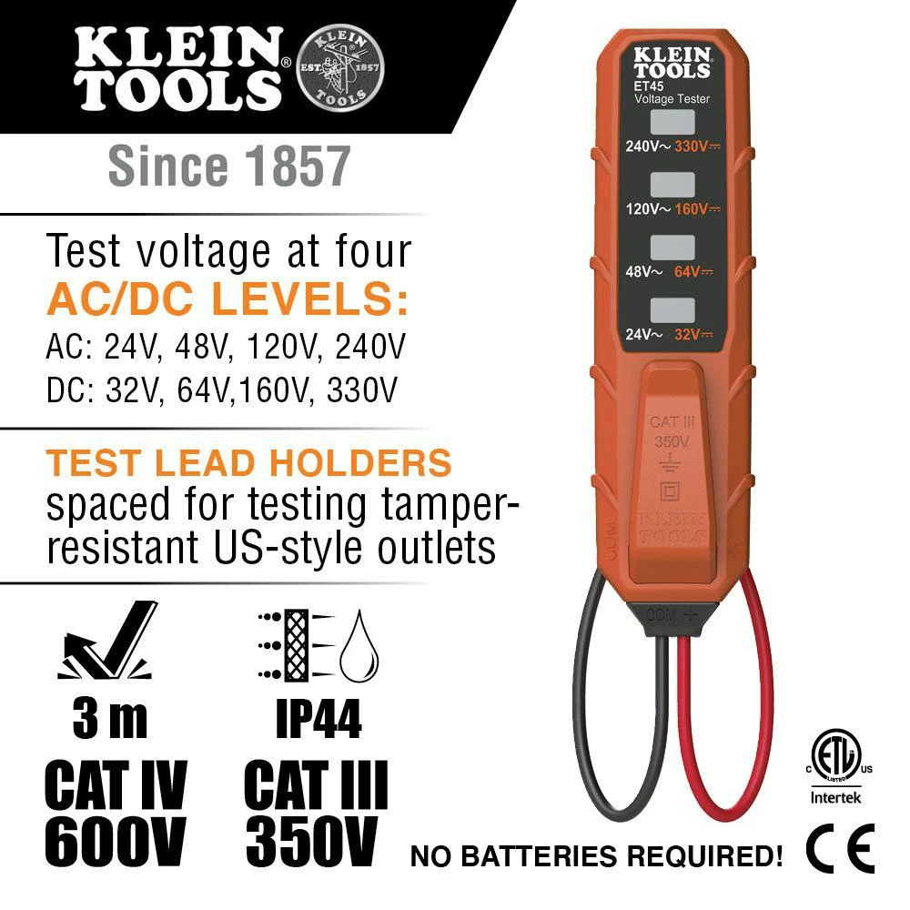 Klein MM320KIT Digital Multimeter Electrical Test Kit — product image 2