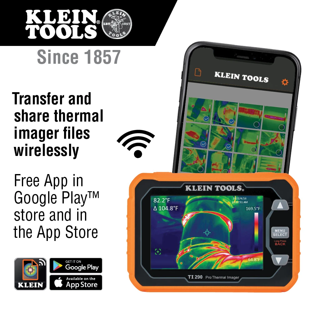 Klein Rechargeable Pro Thermal Imager With Wi-Fi (TI290) — product image 2