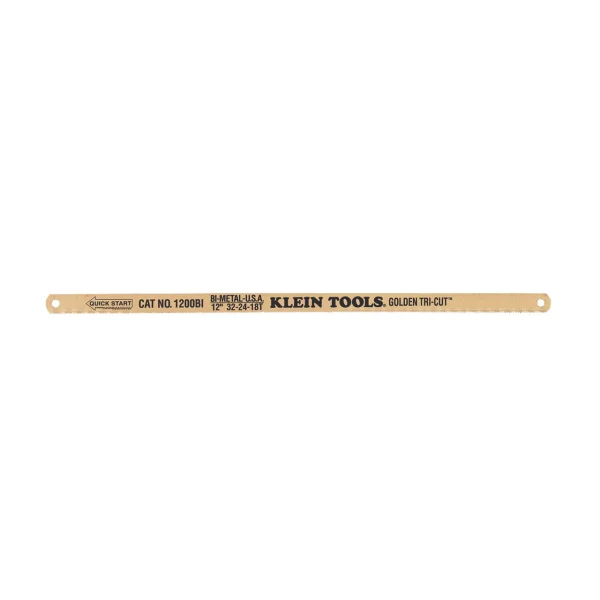 Klein Tools 1200BI Golden Tri-Cut Hacksaw Blades, 100-Pack