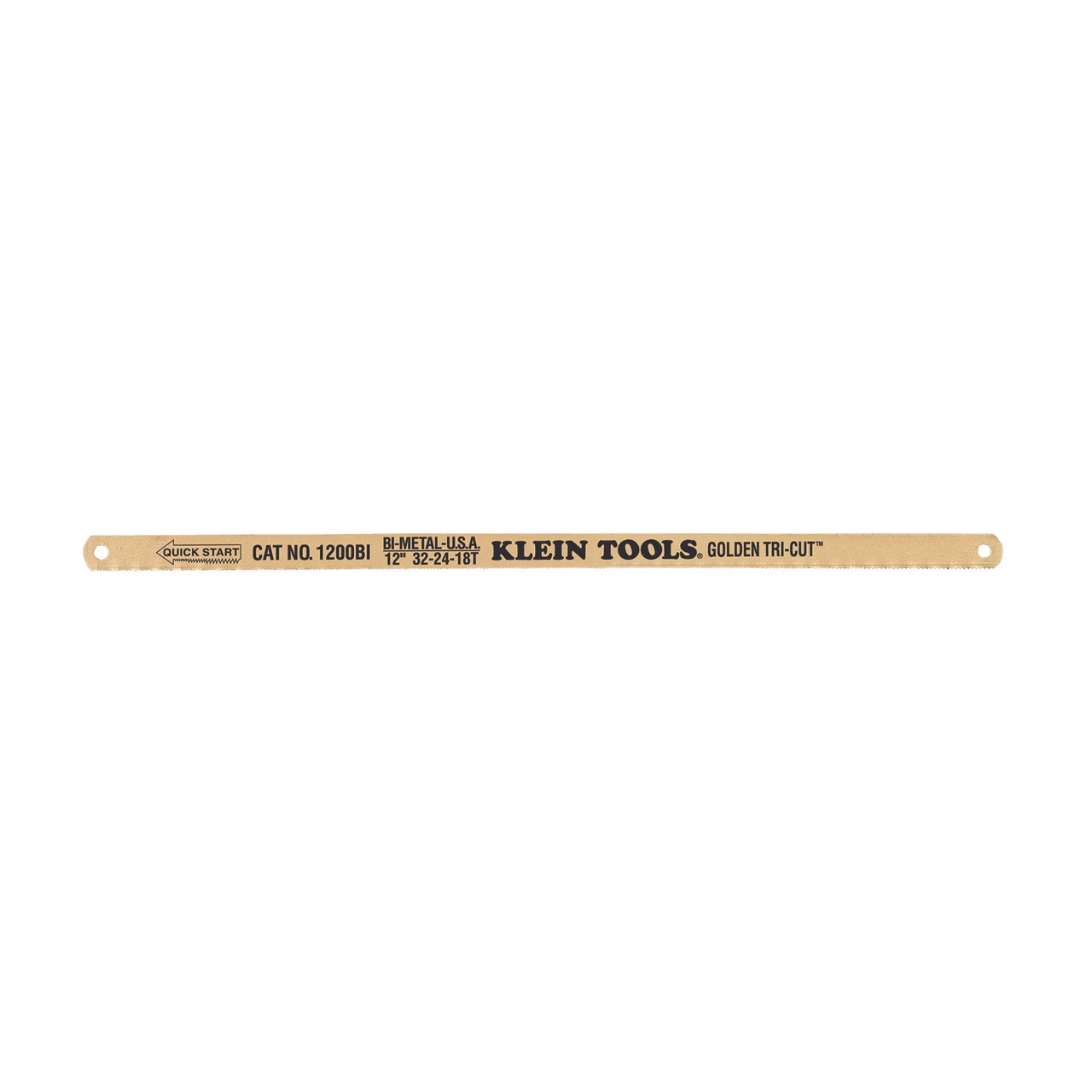 Klein Tools 1200BI Golden Tri-Cut Hacksaw Blades, 100-Pack