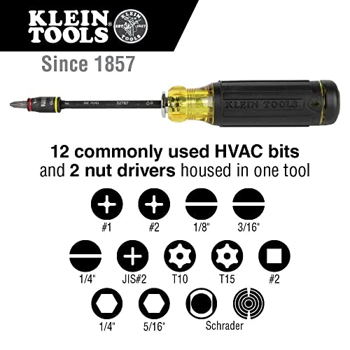 Klein Tools 32304 Screwdriver, 14-in-1 Adjustable Screwdriver with Flip Socket — product image 3