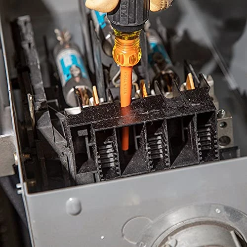 Klein Tools 33736INS Insulated Screwdriver Set, 1000V Slim-Tip Driver, 6-Piece — product image 4