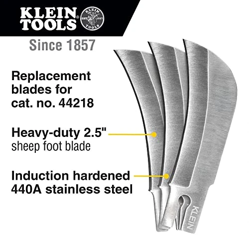 Klein Tools 44219 Replacement Hawkbill Blade for 44218 3-Pack — product image 2