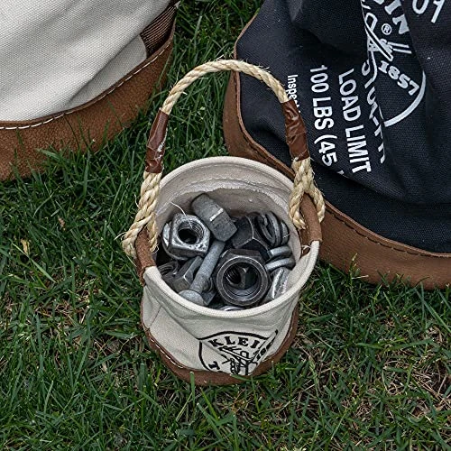 Klein Tools 5104MINI Mini Tool Bucket, Leather-Bottom — product image 3