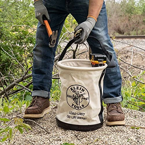 Klein Tools 5109SLR Canvas Bucket, All-Purpose Tool Bucket with Plastic Bottom — product image 3
