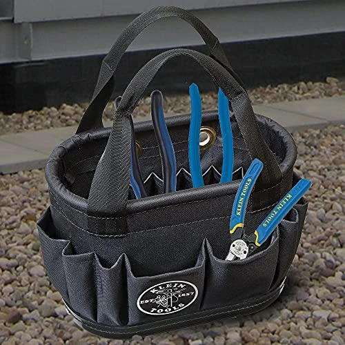 Klein Tools 5144BHB14OS Hard-Body Bucket, Aerial Oval Tool Bucket w/ Drain Holes — product image 3