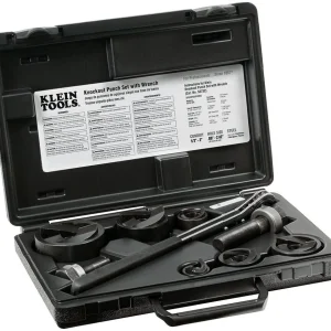 Klein Tools 53732SEN Knockout Punch Set with Wrench
