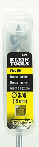 Klein Tools 53751 Flex Bit Auger with Screw Point, 3/4-Inch x 72-Inch Long — product image 3