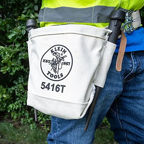 Klein Tools 5416T Tool Bag, Bull-Pin & Bolt Pouch, No. 4 Canvas with Connection — product image 3