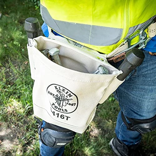 Klein Tools 5416T Tool Bag, Bull-Pin & Bolt Pouch, No. 4 Canvas with Connection — product image 5