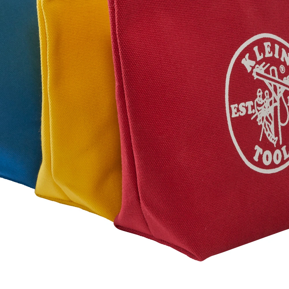 Klein Tools 5539CPAK 3.5 in. Assorted Canvas Zipper Tool Bag (3-Pack) — product image 3