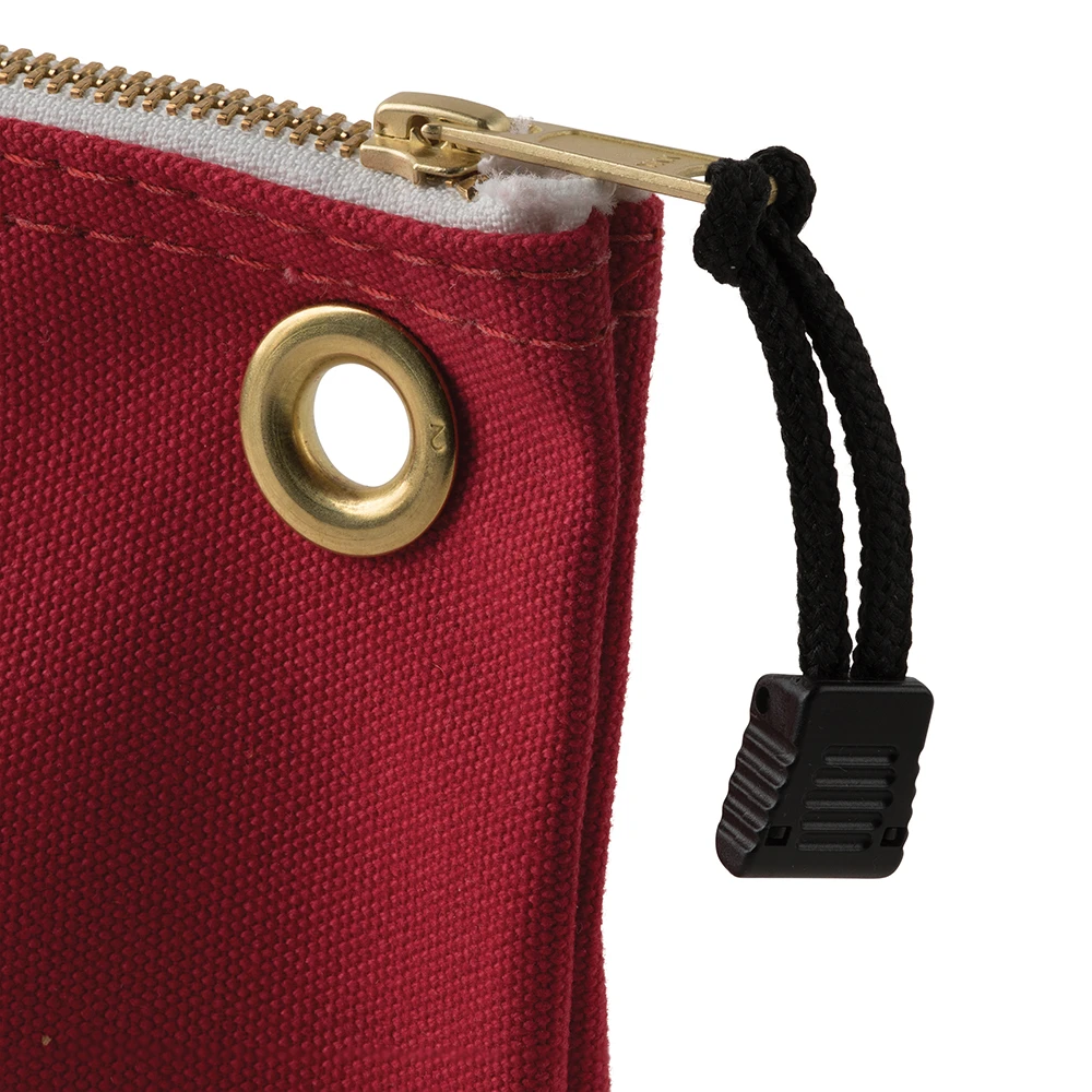 Klein Tools 5539LRED Canvas Zipper Pouch 16-Inch Tool Bag Storage Organizer, Red — product image 3